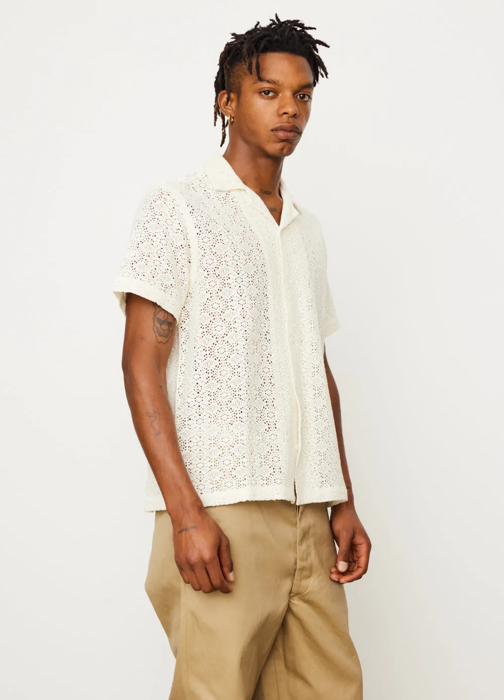 Canty Cotton Mesh Shirt