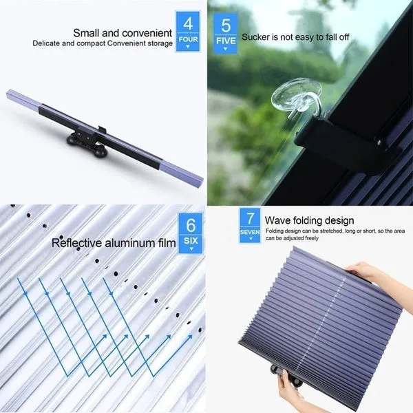 Car Retractable Windshield Sun Shade Block Sunshade Cover
