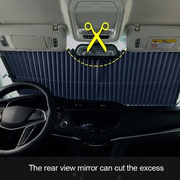Car Retractable Windshield Sun Shade Block Sunshade Cover