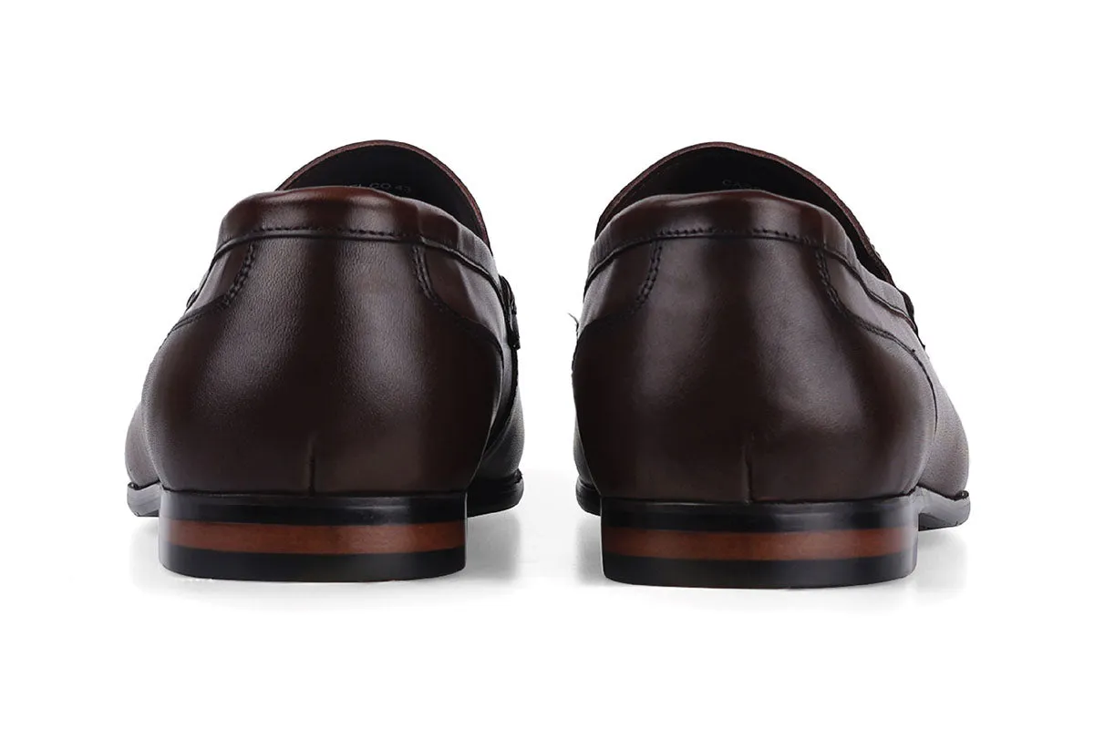 Cassel Slim Slip-on Loafer - Coffee