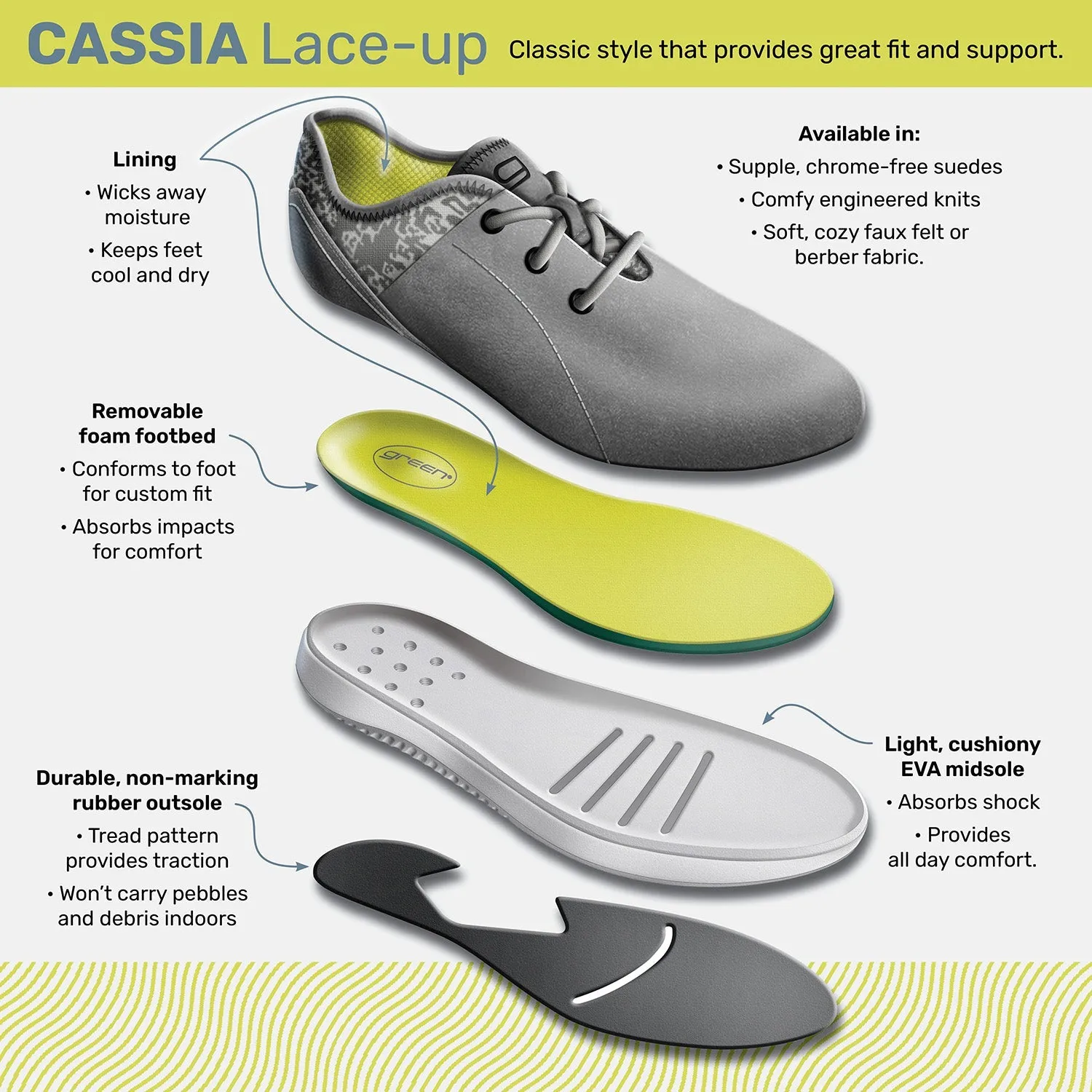 CASSIA Knit Lace-up