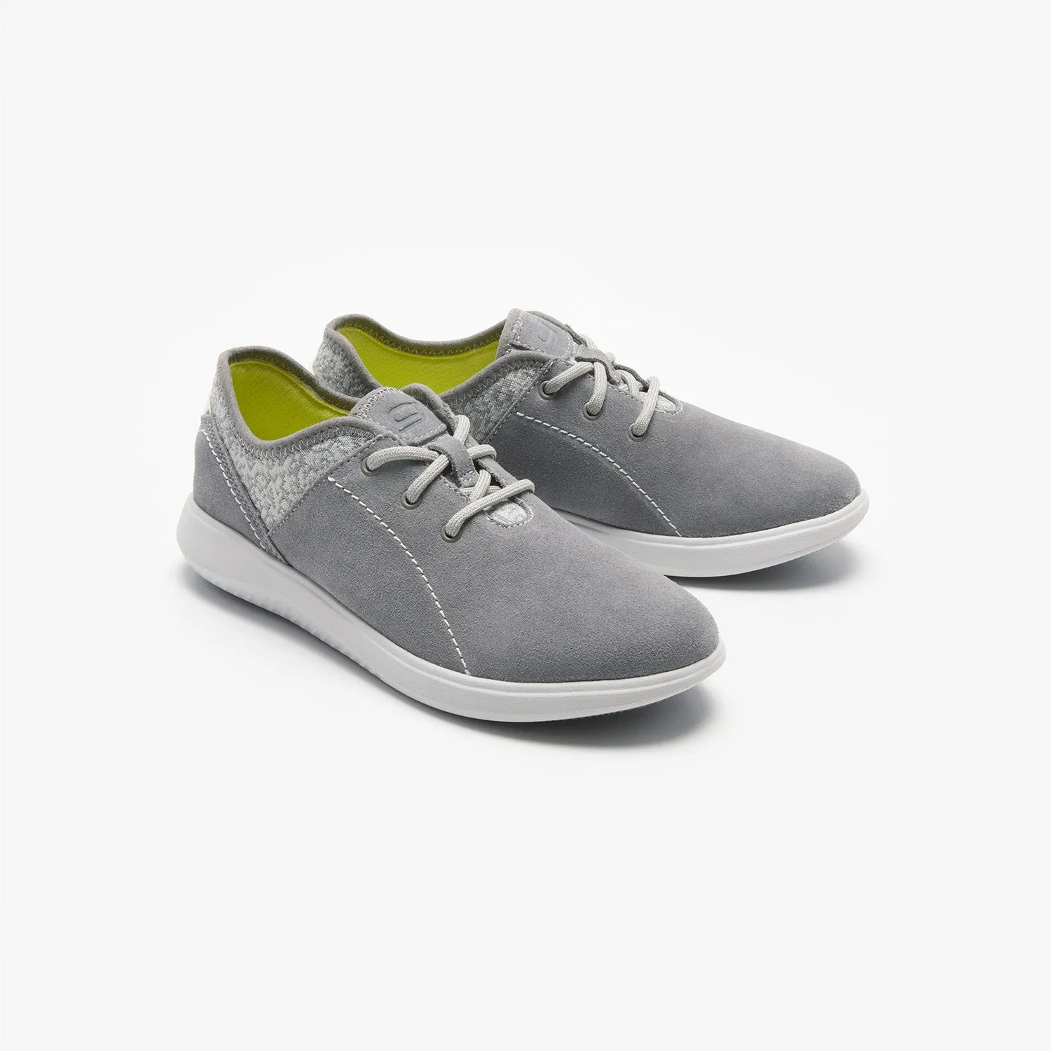 CASSIA Suede & Knit Lace-up