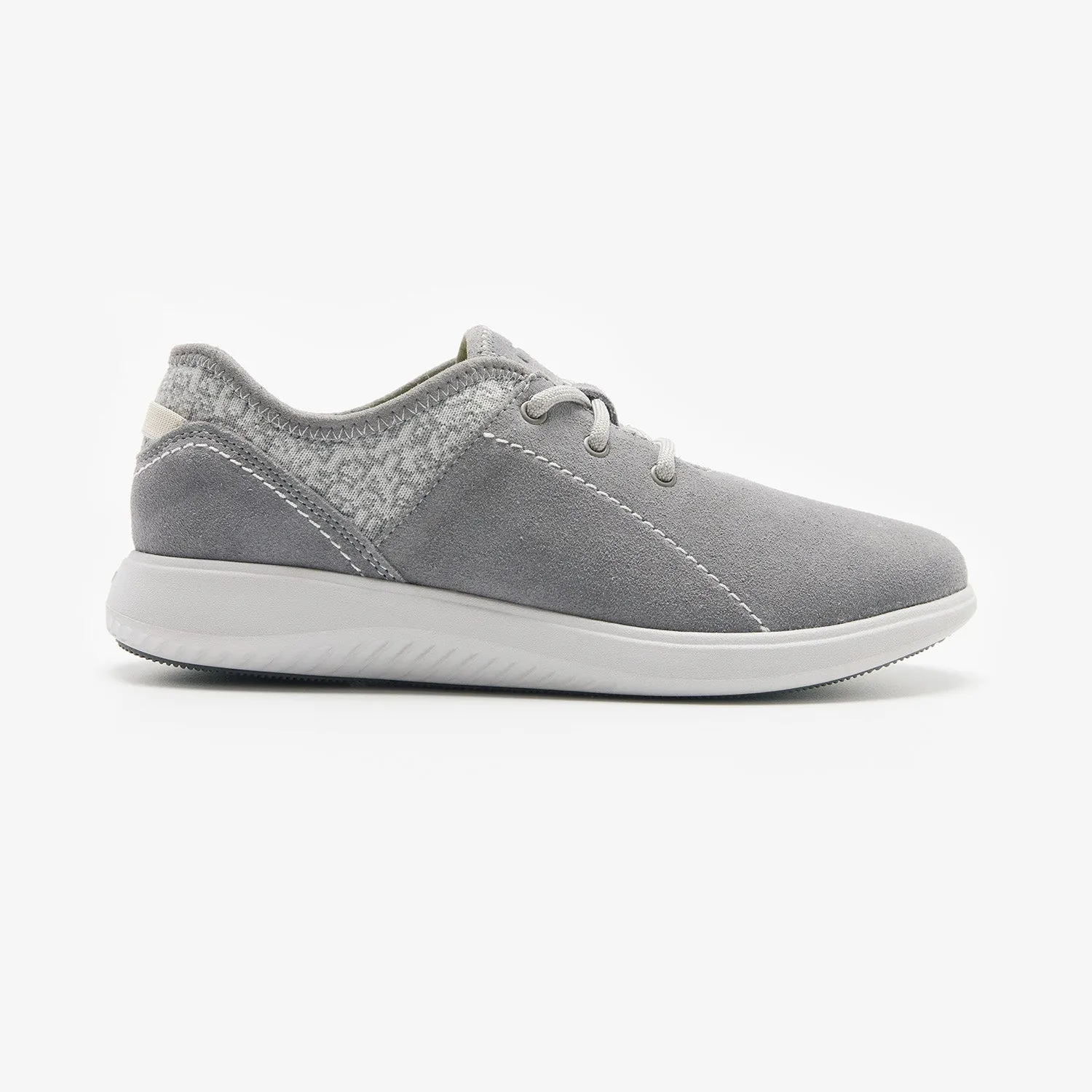 CASSIA Suede & Knit Lace-up