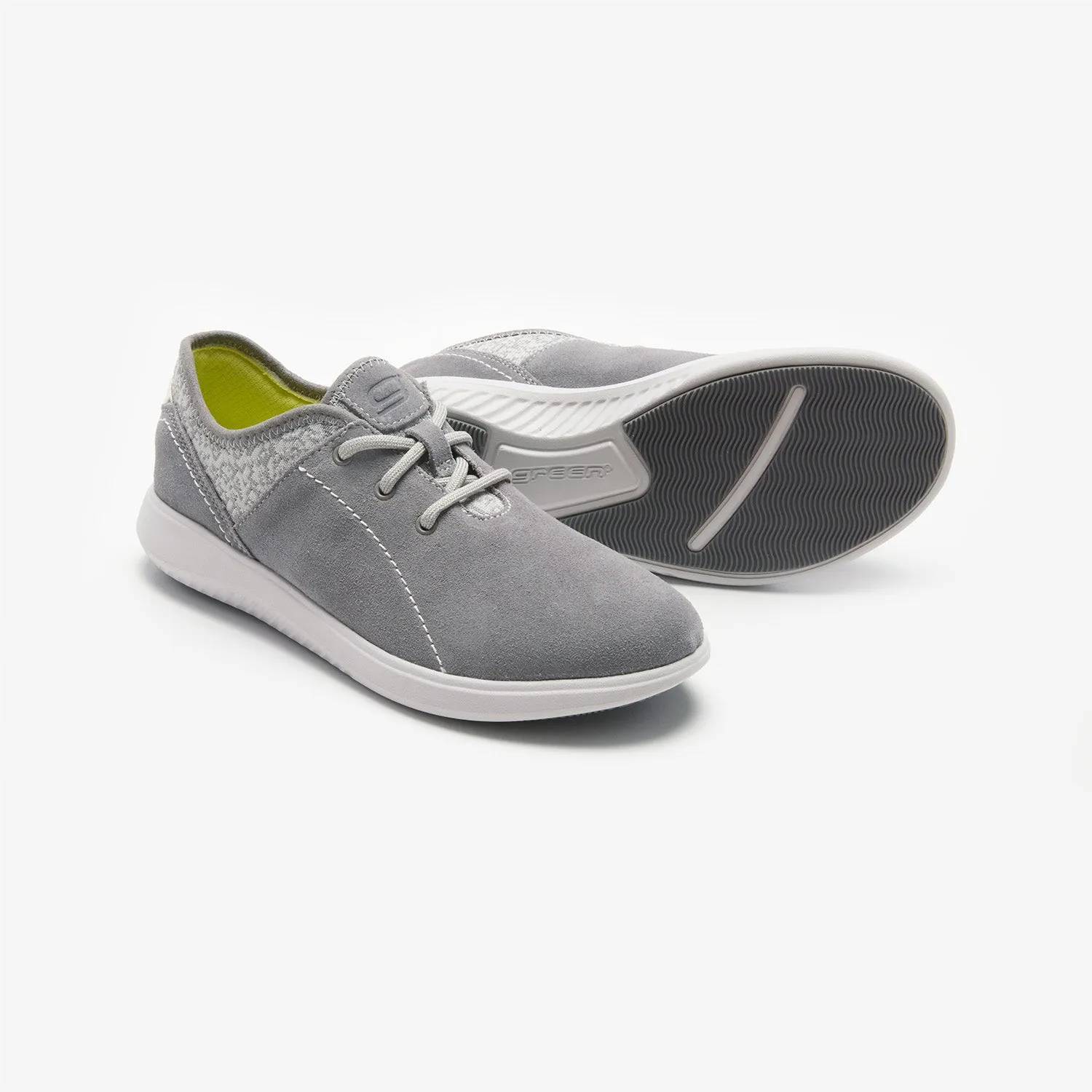 CASSIA Suede & Knit Lace-up