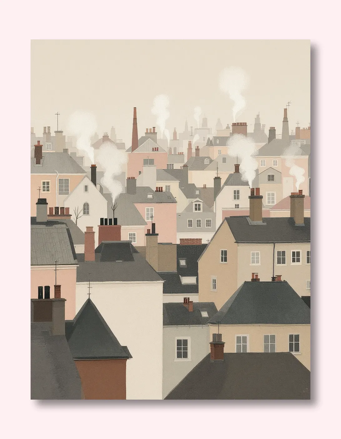 Charming City Awakening Wall Art Poster