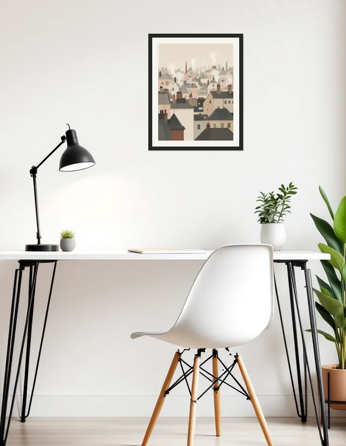 Charming City Awakening Wall Art Poster