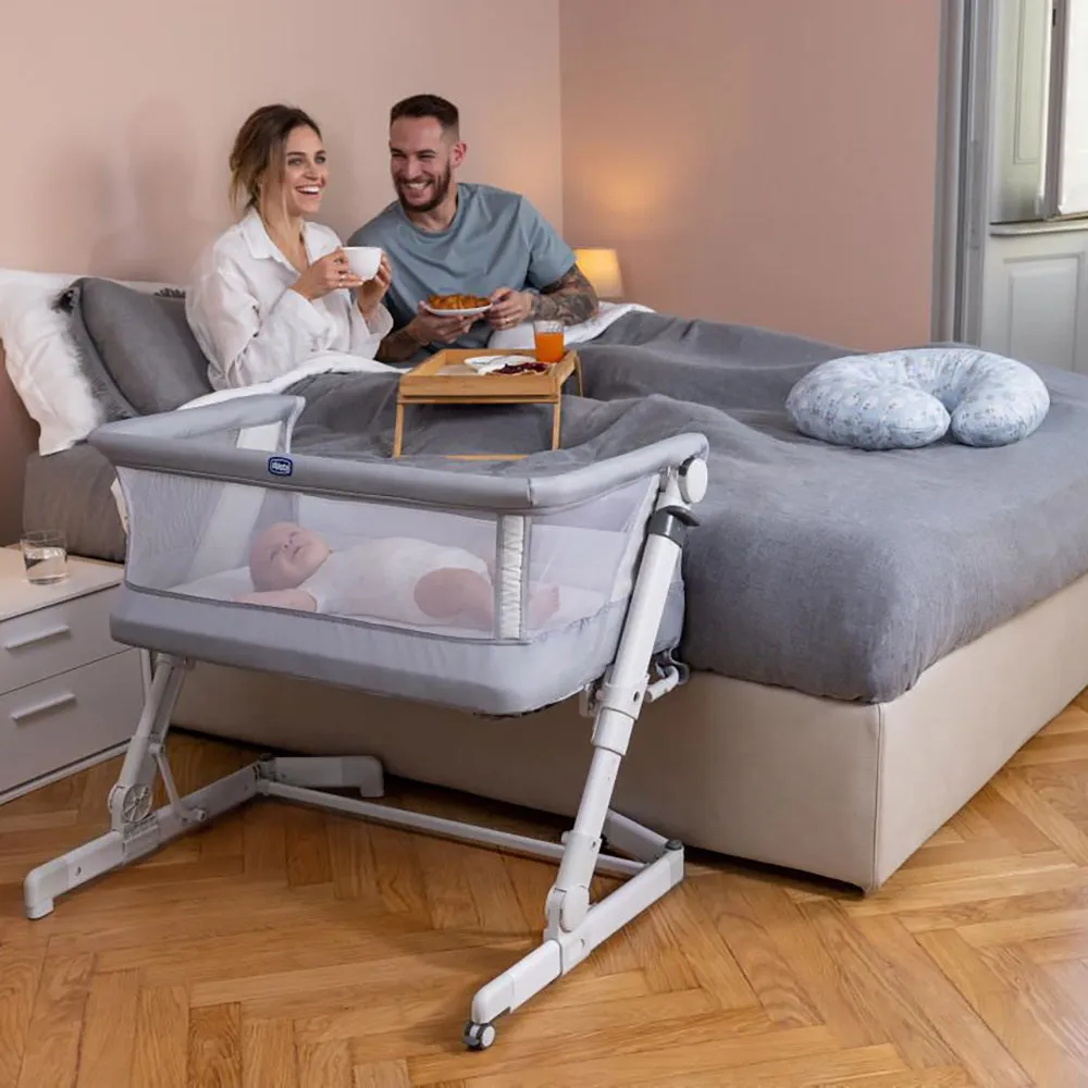 Chicco Next2Me Pop Up Crib Bundle - Grey Mist