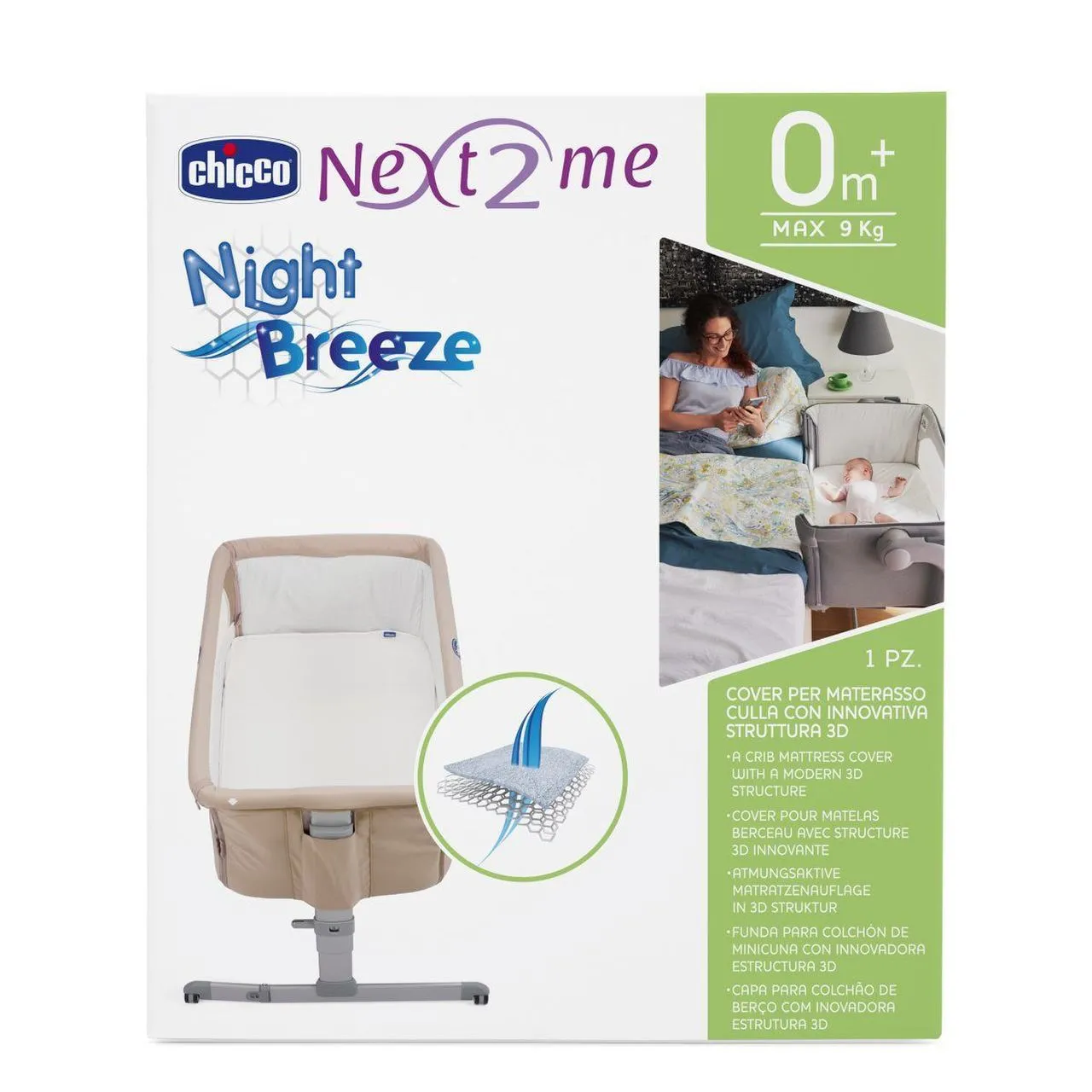 Chicco Next2Me Pop Up Crib Bundle - Grey Mist