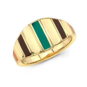City Enamel Ring