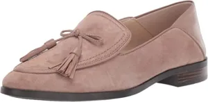 Cole Haan Women's Pinch SFT Tassel Lfr Loafer Flat, Stone Taupe Suede, 8.5