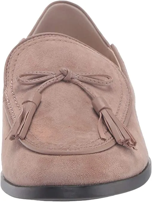 Cole Haan Women's Pinch SFT Tassel Lfr Loafer Flat, Stone Taupe Suede, 8.5