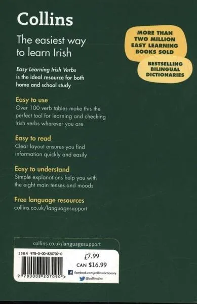 Collins Easy Learning Irish Verbs - 2nd Edition