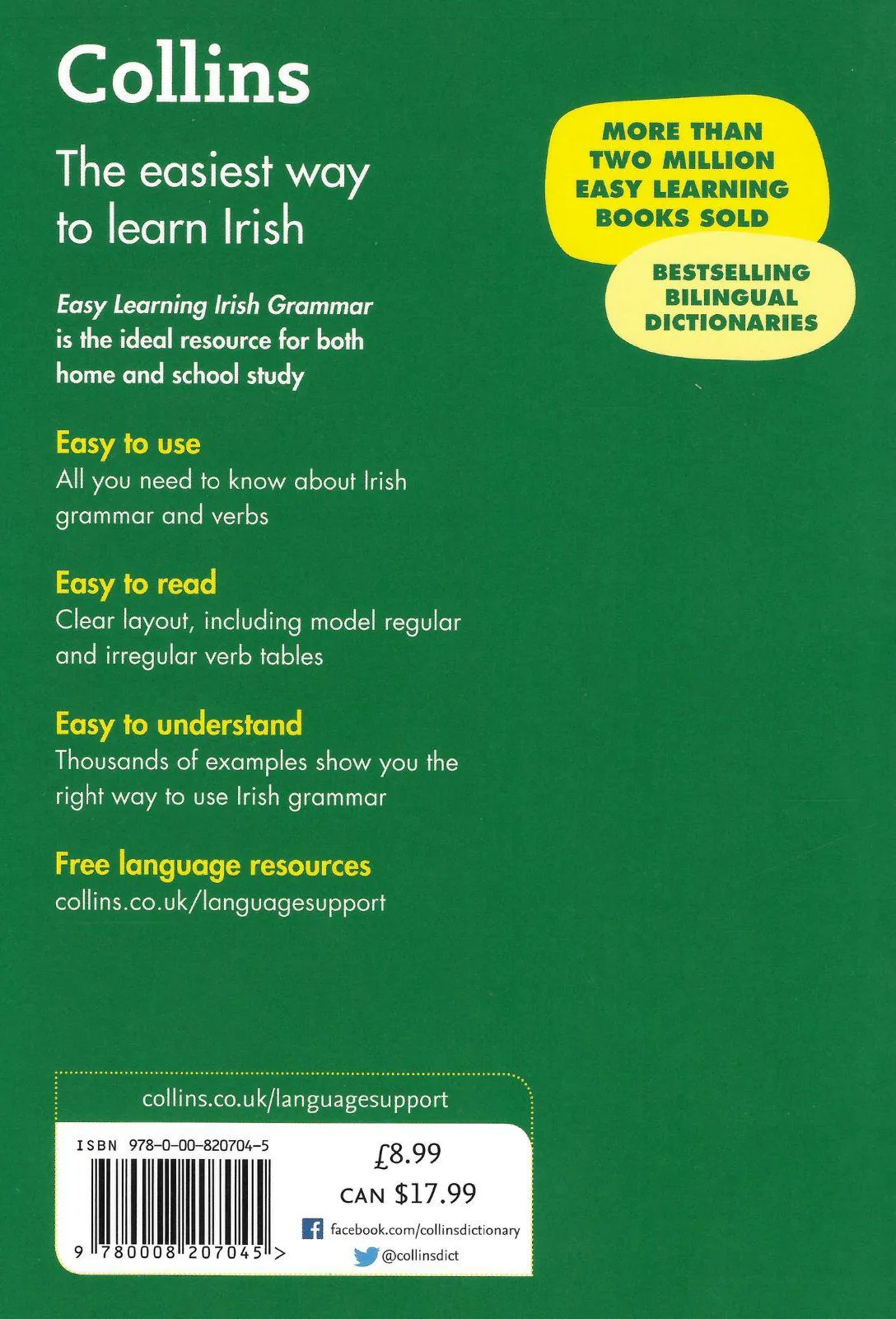 Collins Easy Learning Irish Verbs - 2nd Edition