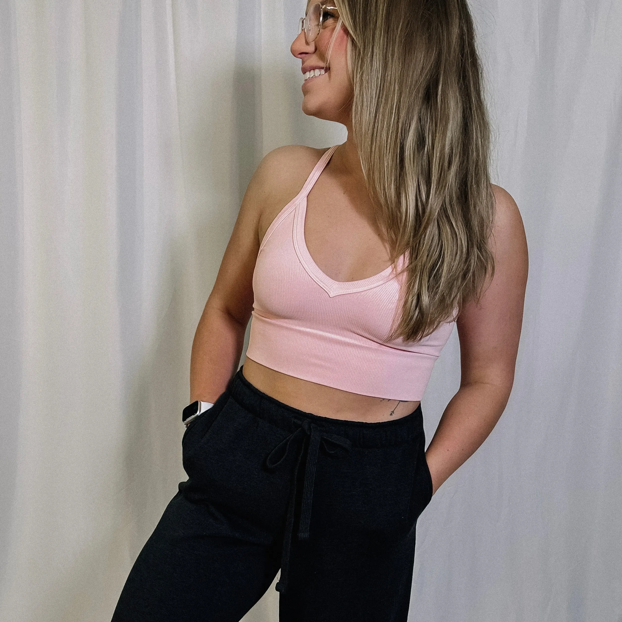 Comfort Queen Bralette - Baby Pink - LAST ONE
