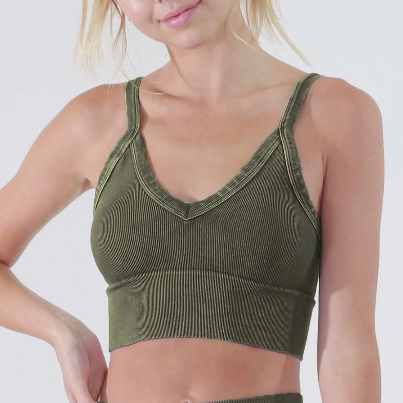 Comfort Queen Bralette - Vintage Olive