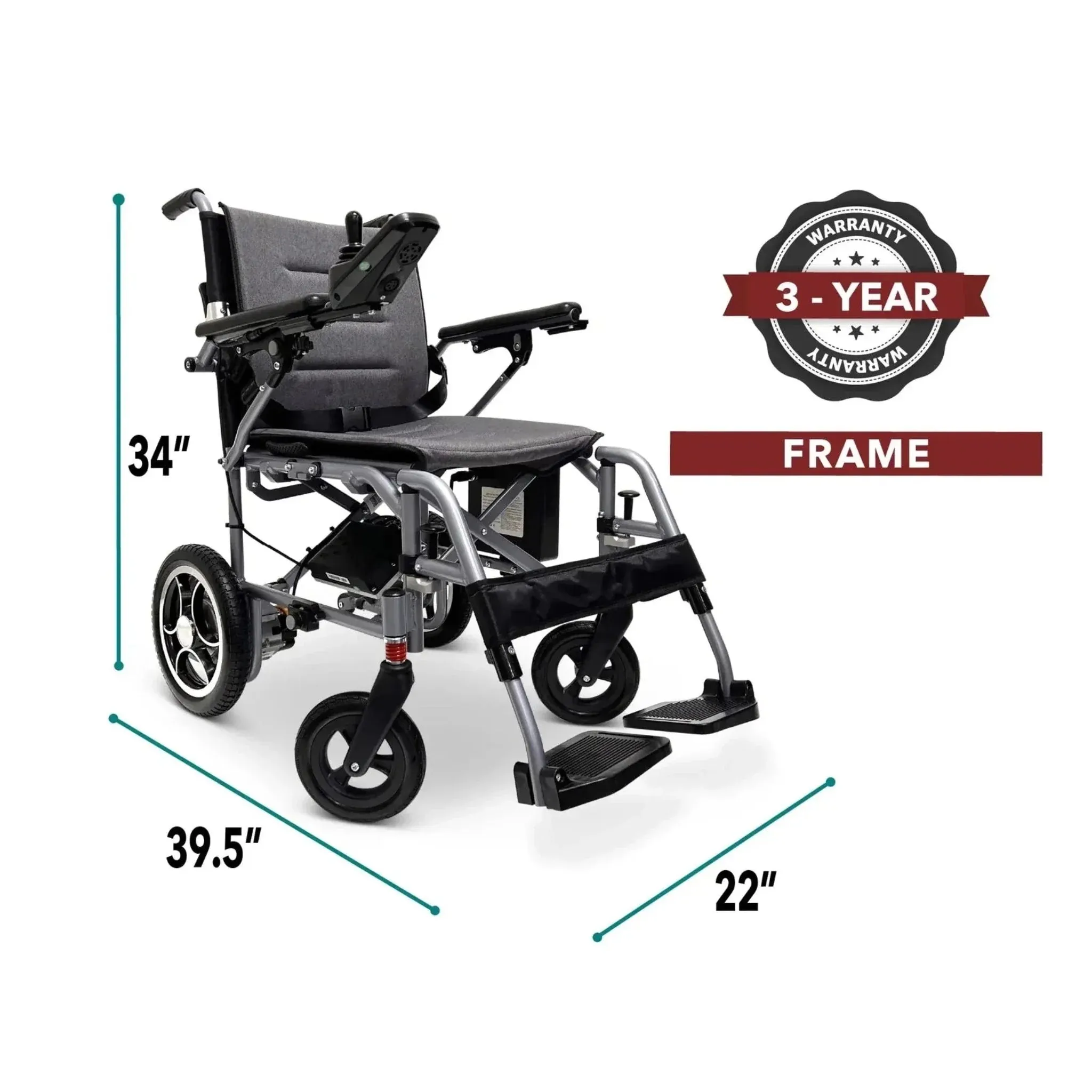 ComfyGO X-7 Lightweight Foldable Electric Wheelchair