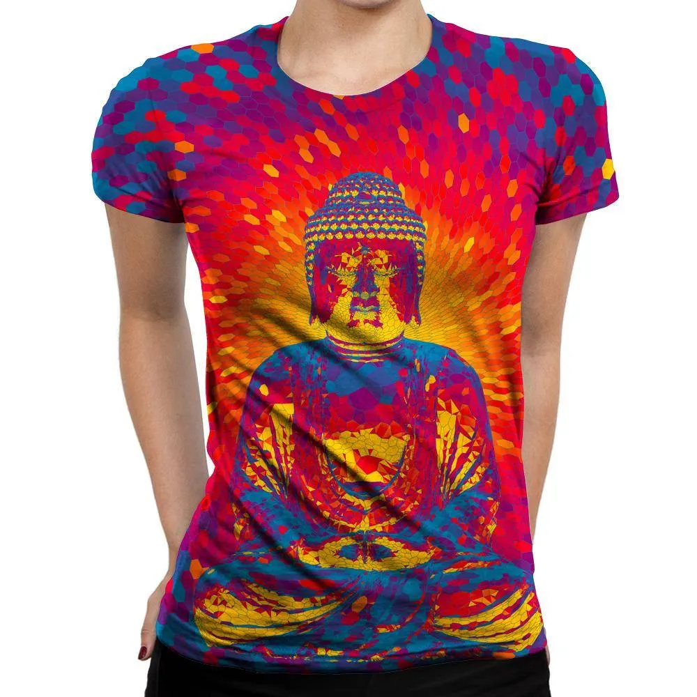 Crystal Buddha Womens T-Shirt