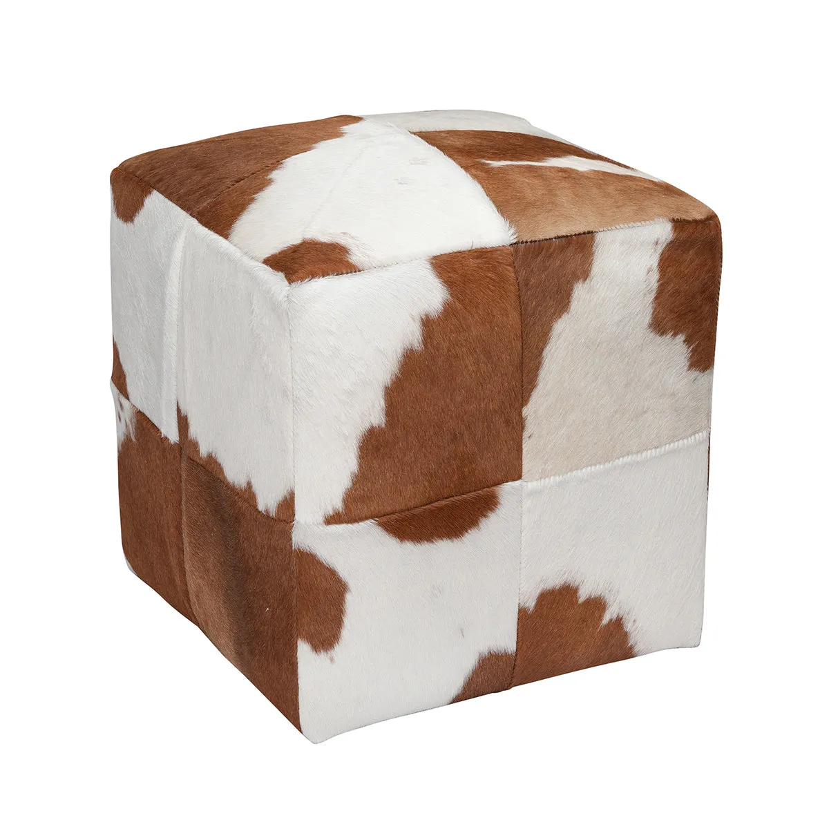Cube Furniture, Cowhide Ottoman, Footstool, 13 Color Options