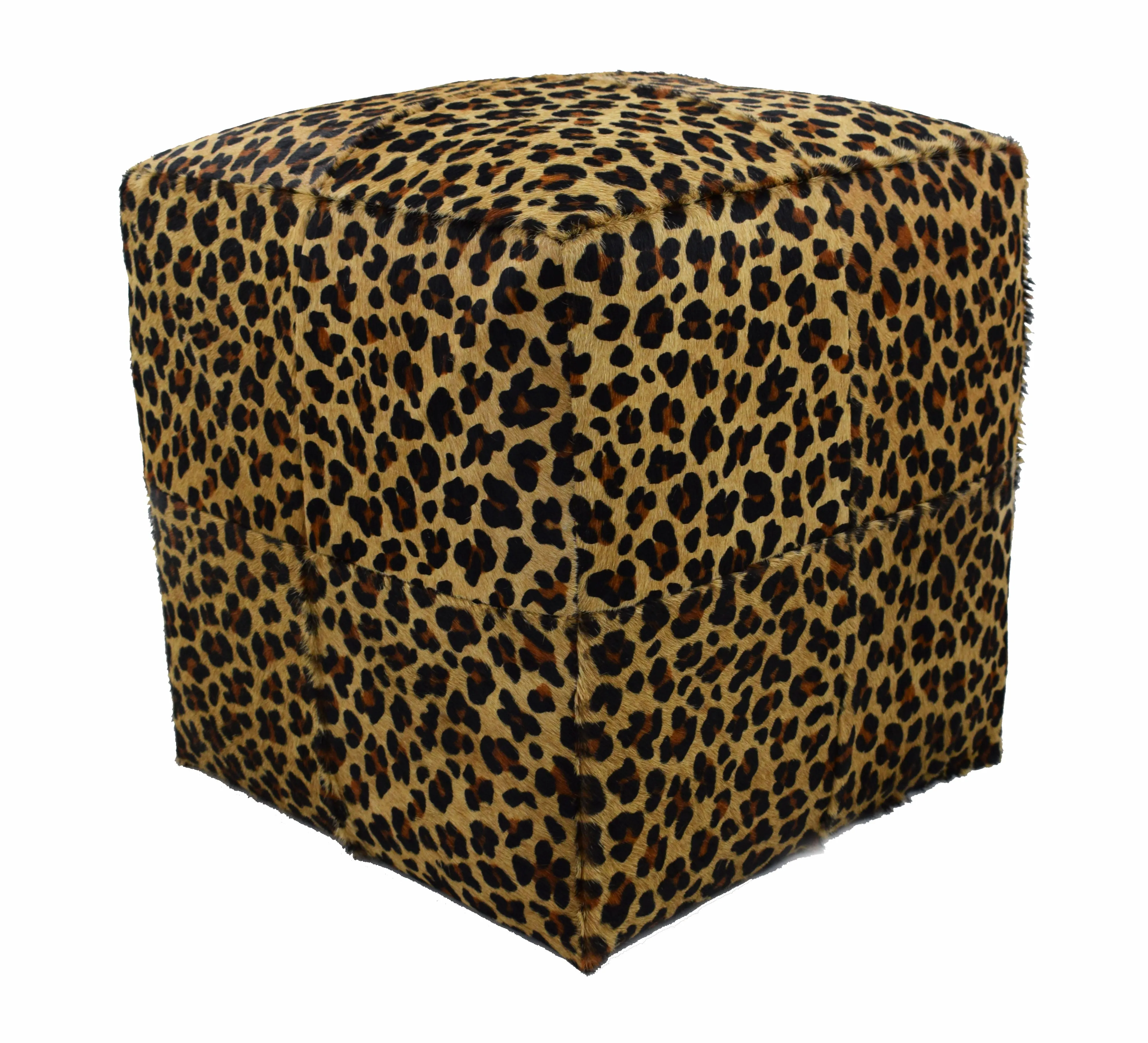 Cube Furniture, Cowhide Ottoman, Footstool, 13 Color Options
