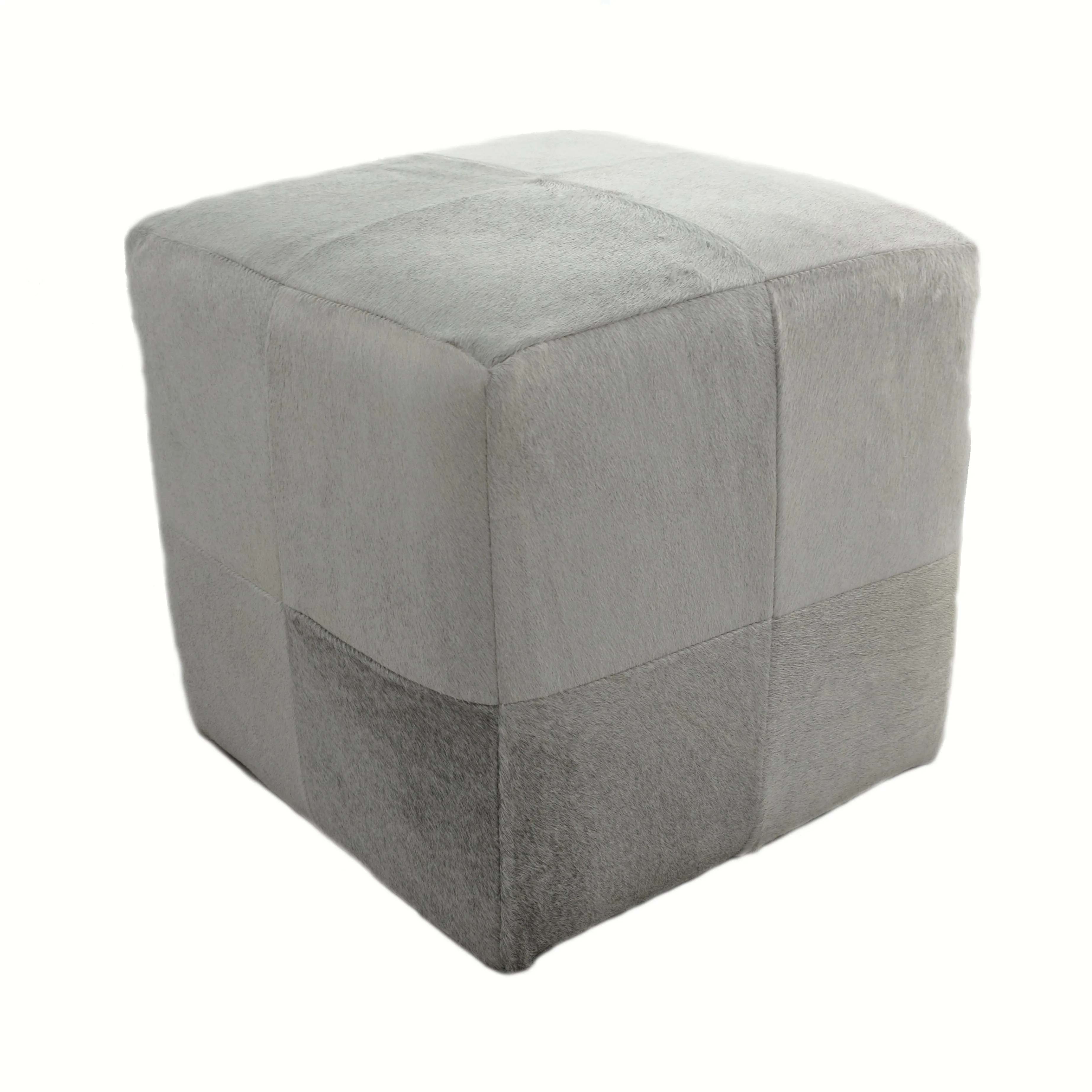 Cube Furniture, Cowhide Ottoman, Footstool, 13 Color Options