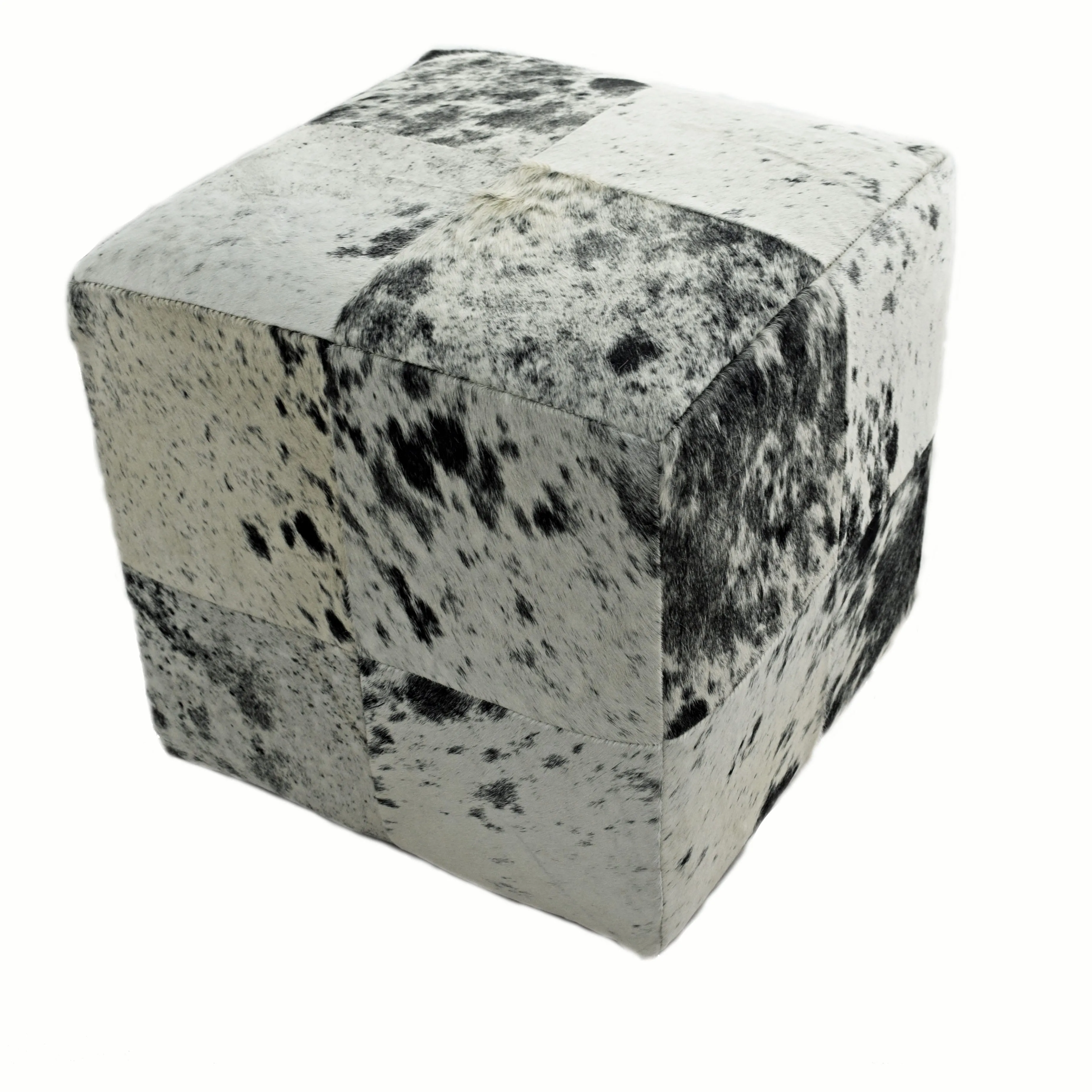 Cube Furniture, Cowhide Ottoman, Footstool, 13 Color Options