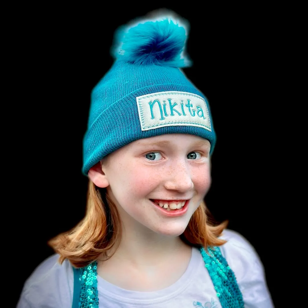 Custom Kids Embroidered Beanie Winter Hats