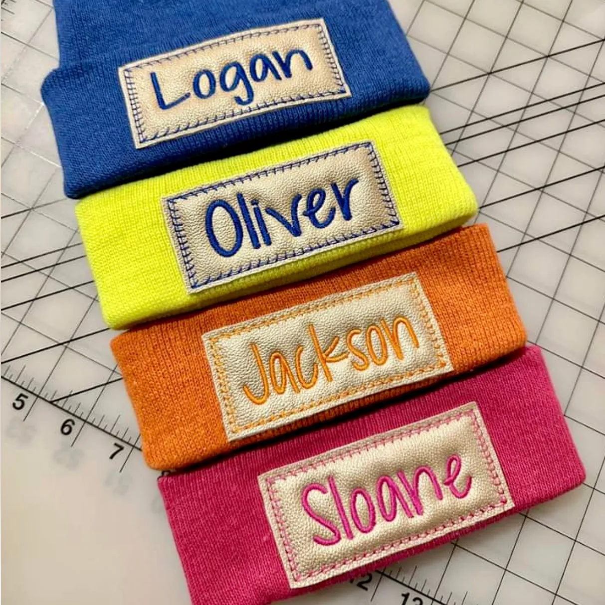 Custom Kids Embroidered Beanie Winter Hats