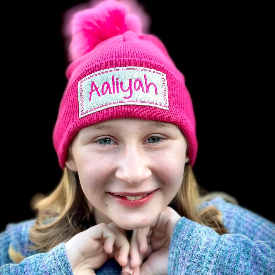 Custom Kids Embroidered Beanie Winter Hats