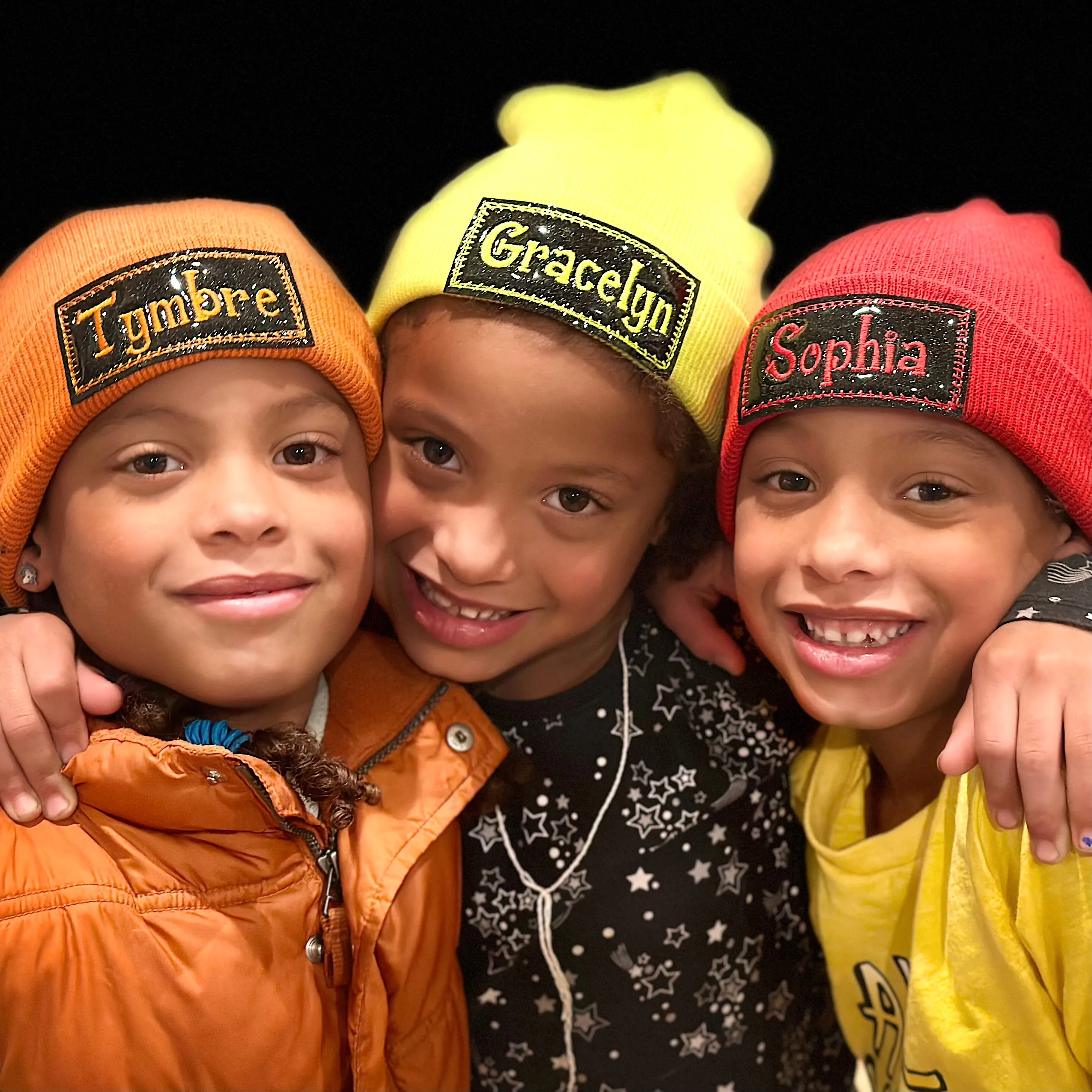 Custom Kids Embroidered Beanie Winter Hats