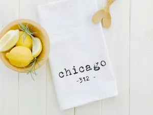 Customizable Area Code - Cotton Tea Towel