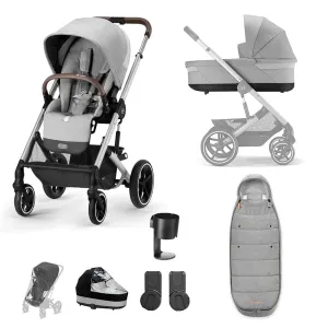Cybex Balios S Lux Essential Bundle - Silver / Lava Grey