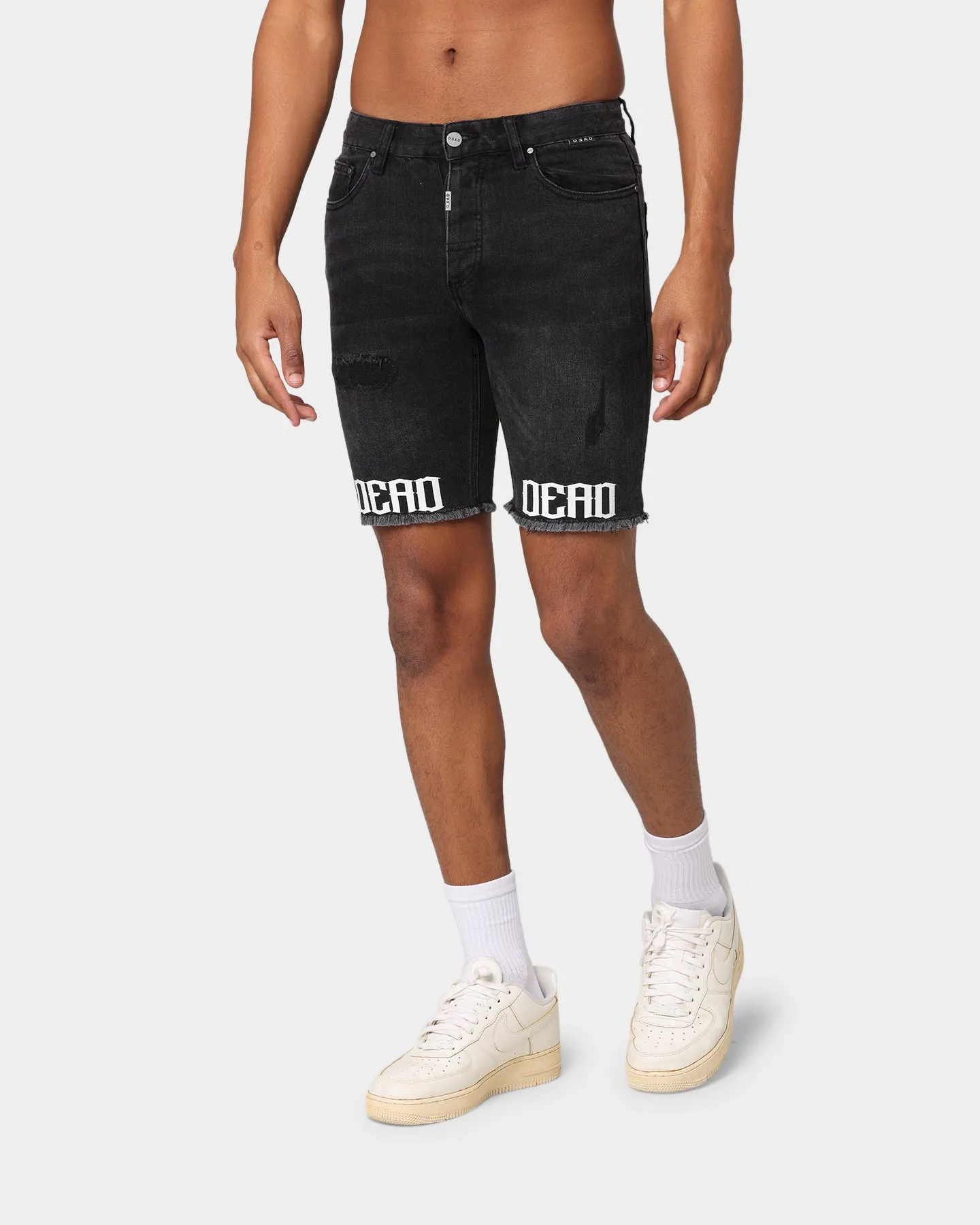 Dead Studios Destroy Denim Short Washed Black