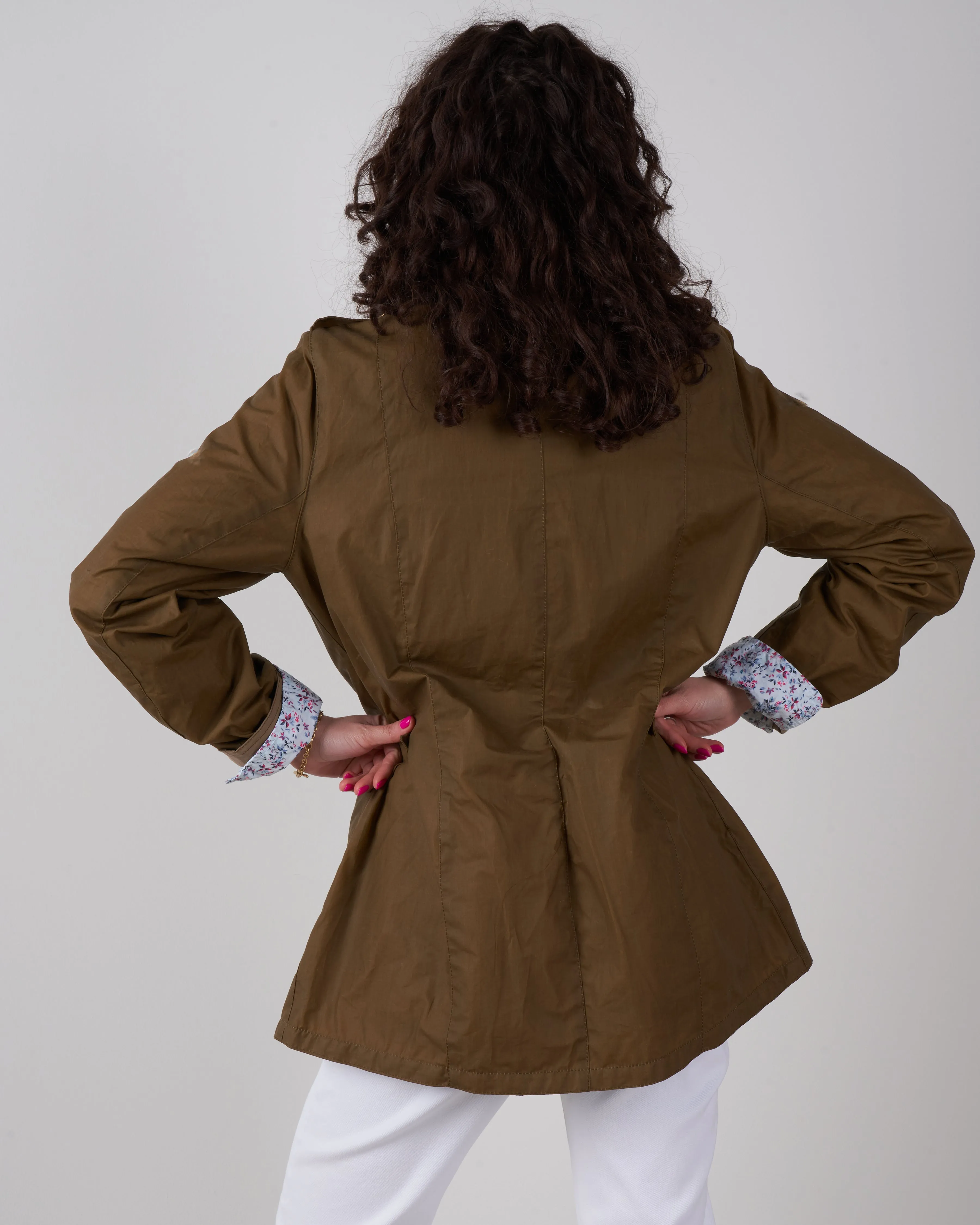 defence light wax jacket - sand