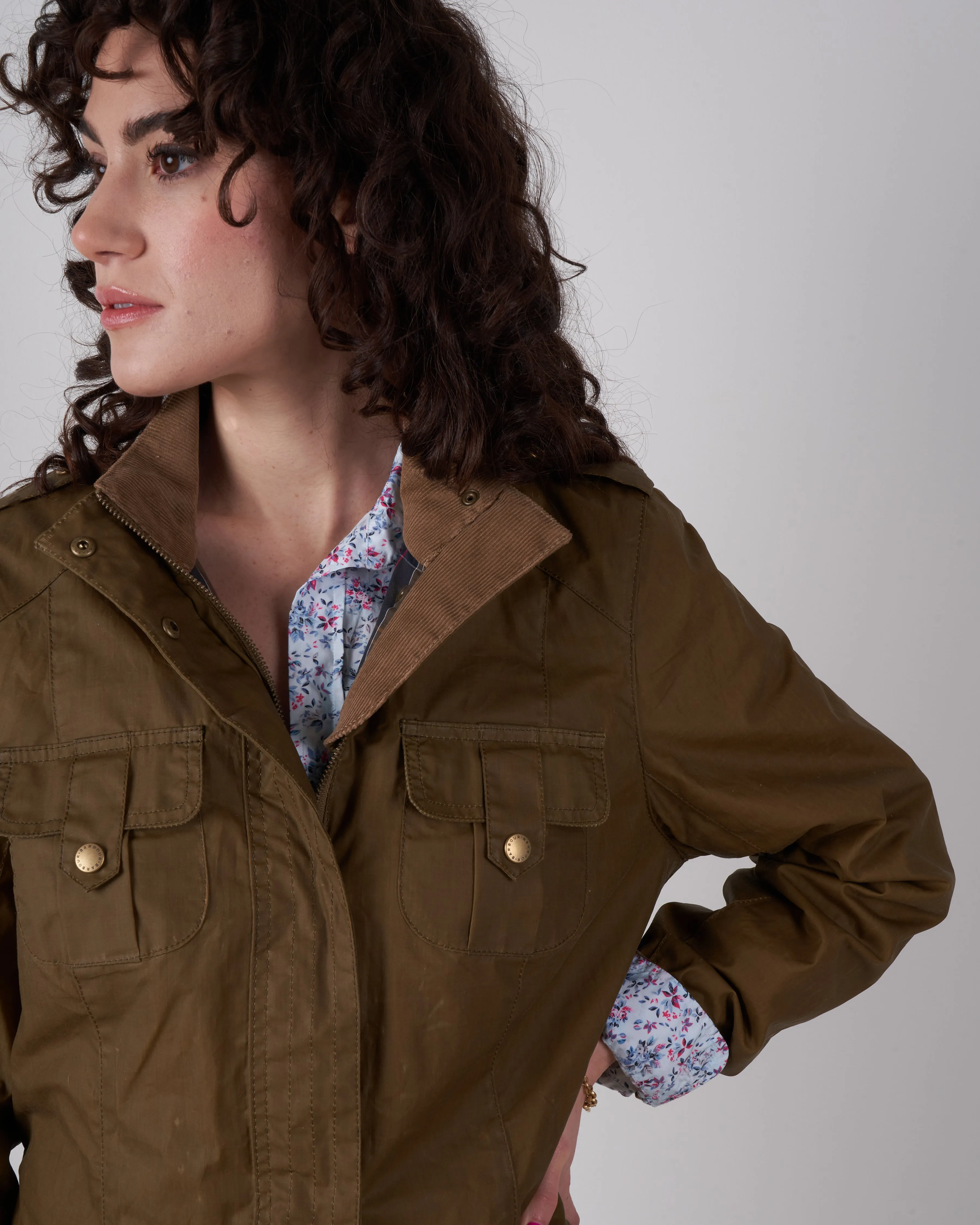 defence light wax jacket - sand