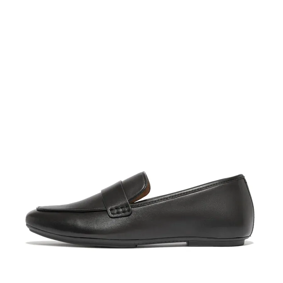 Delicato Soft Leather Loafers in Black