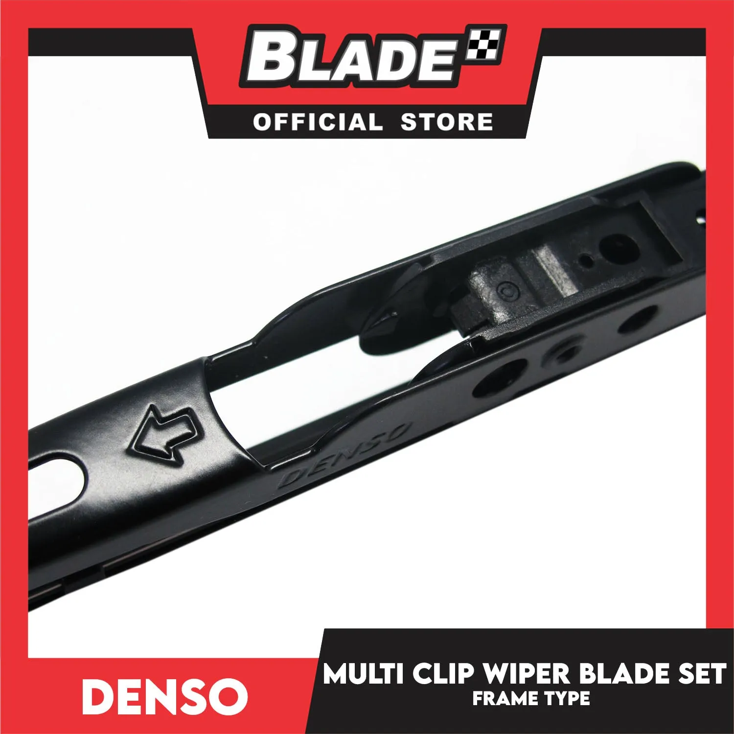 Denso Multi Clip Wiper Blade Set, Frame Type DCS-024/DRS024 24' ' And DCS-014/DT014N 14' ' Set of 2pcs Car Wiper For Chevrolet, Honda, Mazda, Nissan, Toyota