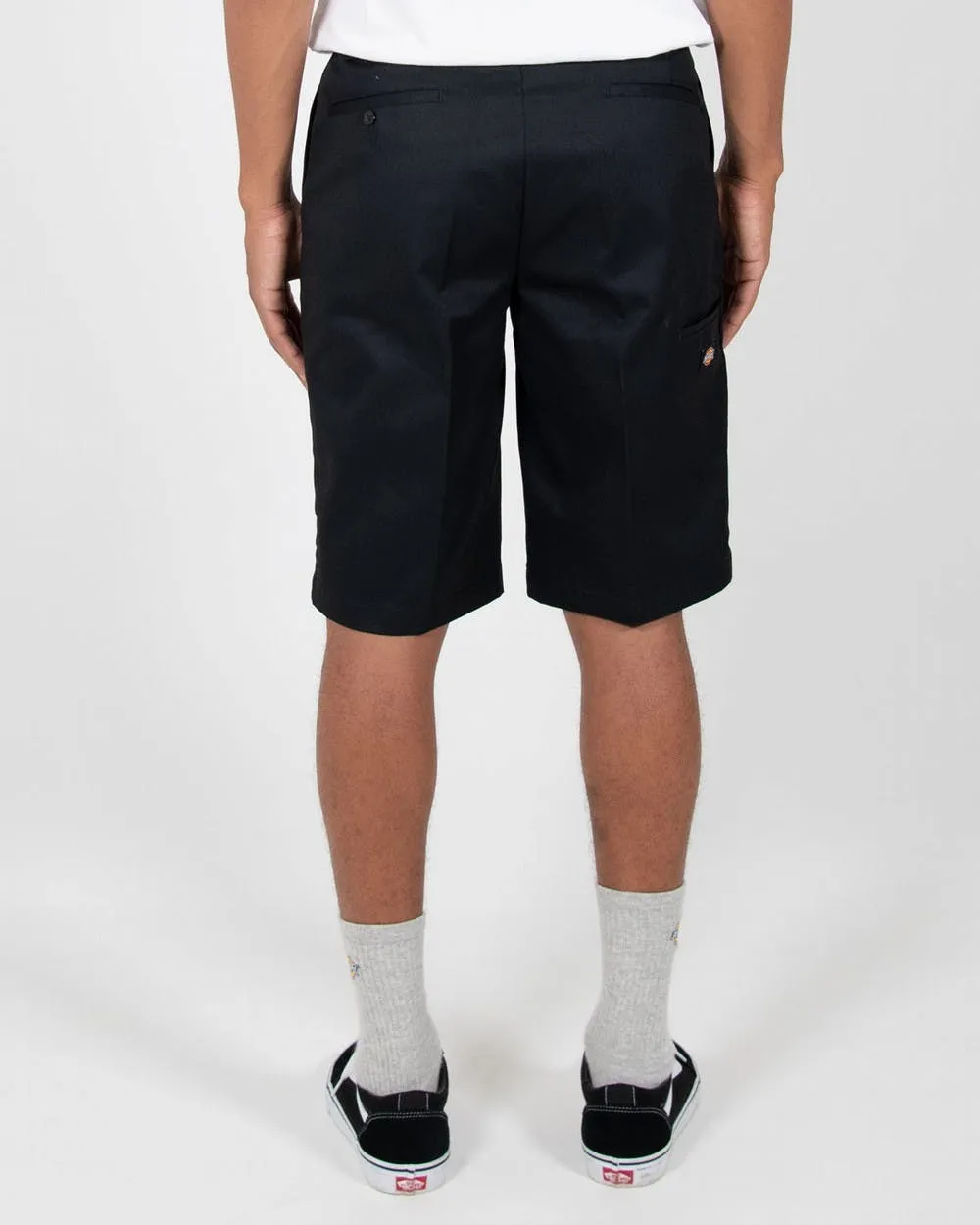 DICKIES 12" SLIM STRAIGHT WORK SHORT BLACK