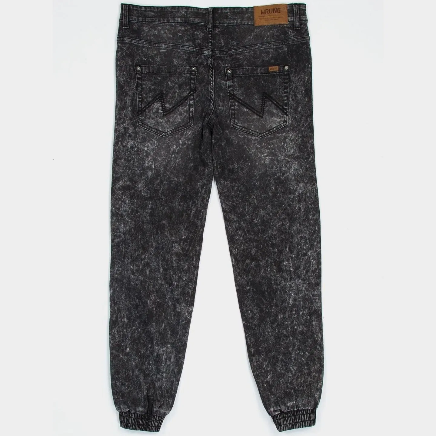 Džínsy jogger WRUNG  EASY BLACK čierne