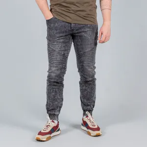 Džínsy jogger WRUNG  EASY BLACK čierne