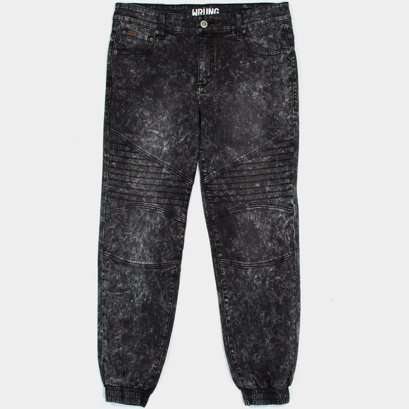 Džínsy jogger WRUNG  EASY BLACK čierne