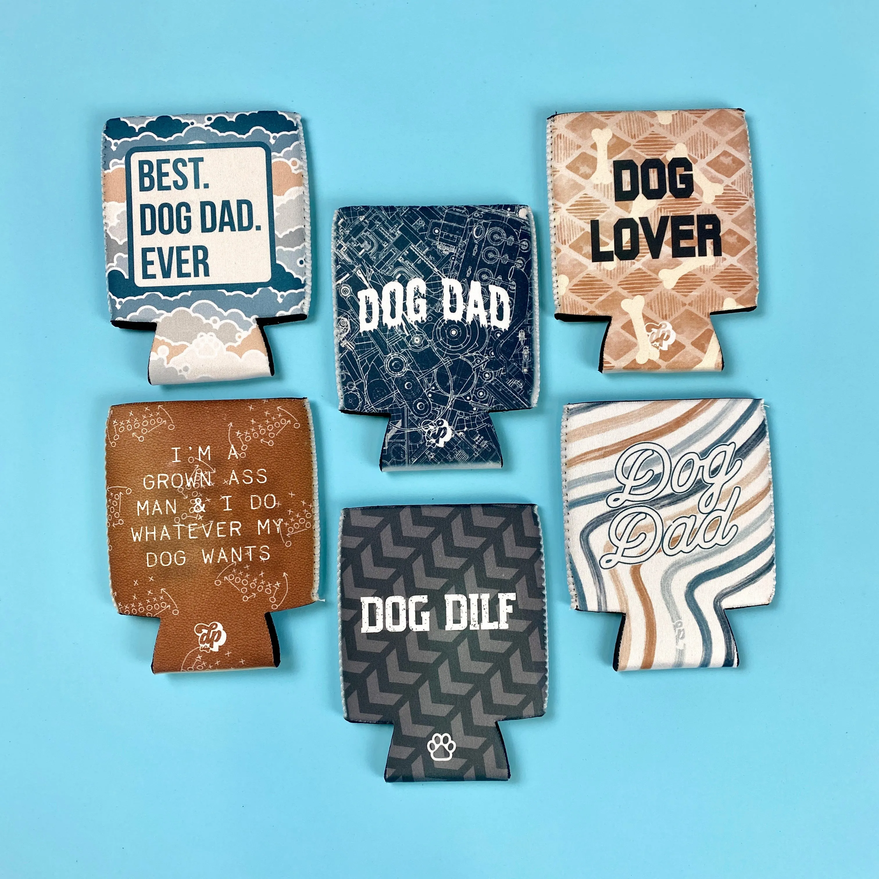 Dog Dad Drip Can Cooler