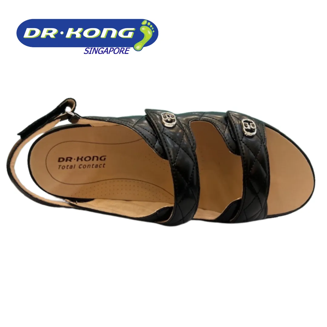 DR.KONG WOMEN REMOVABLE INSOLE SANDALS DK-S8000473-BLK(RP : $159)