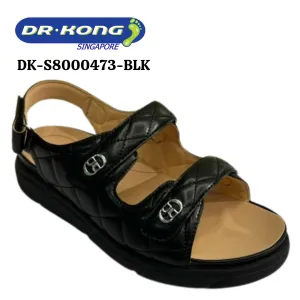 DR.KONG WOMEN REMOVABLE INSOLE SANDALS DK-S8000473-BLK(RP : $159)