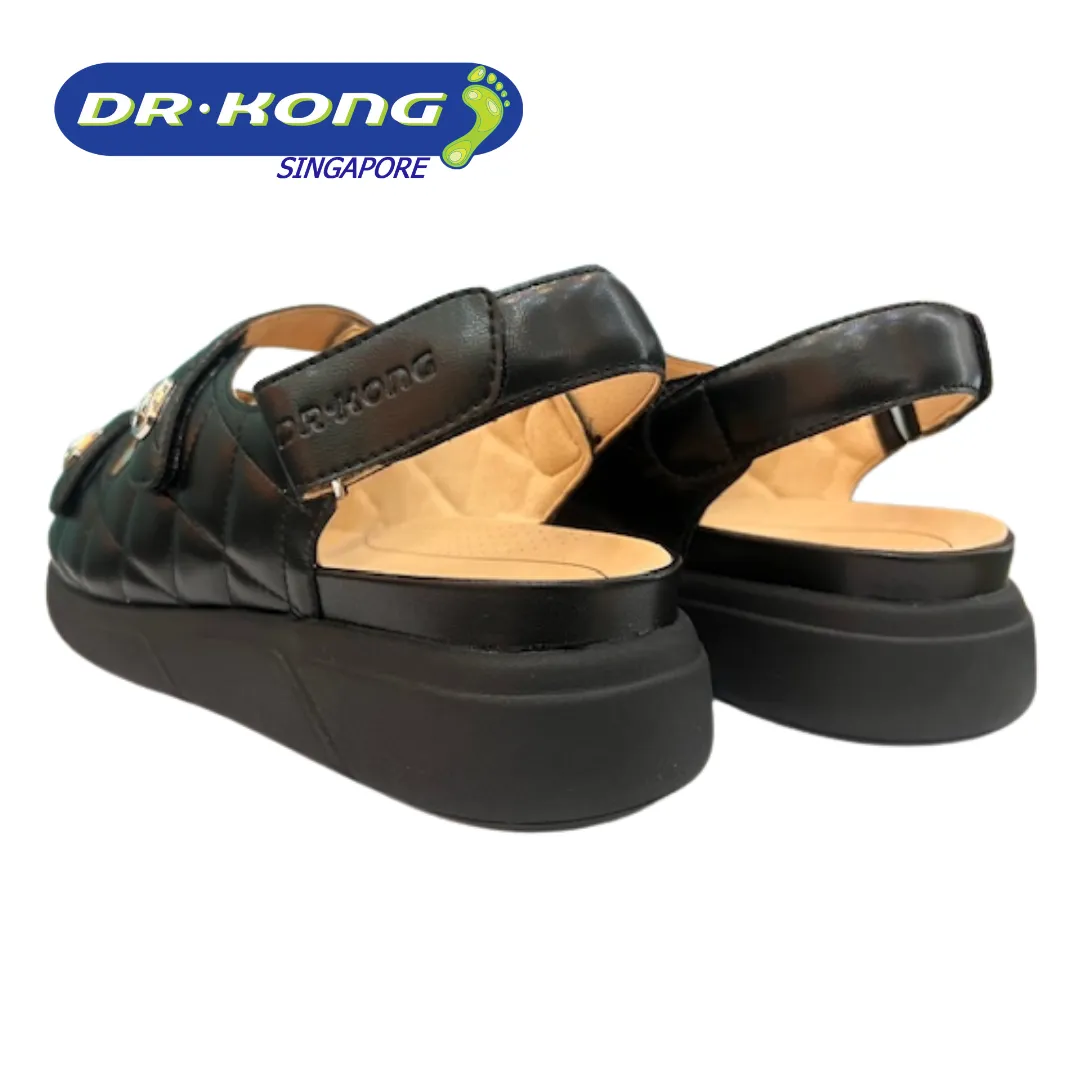DR.KONG WOMEN REMOVABLE INSOLE SANDALS DK-S8000473-BLK(RP : $159)