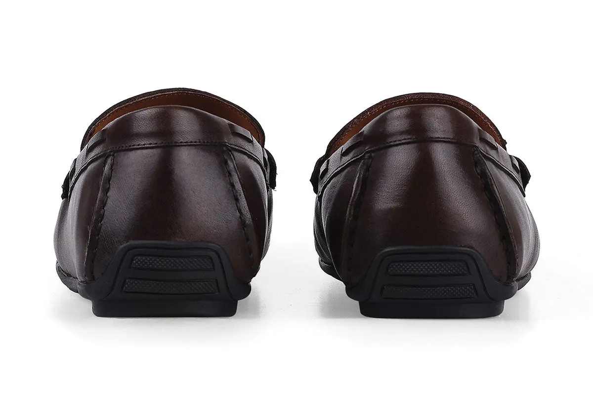 Dubois Ribboned Driving Shoe - Dark Brown