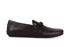 Dubois Ribboned Driving Shoe - Dark Brown