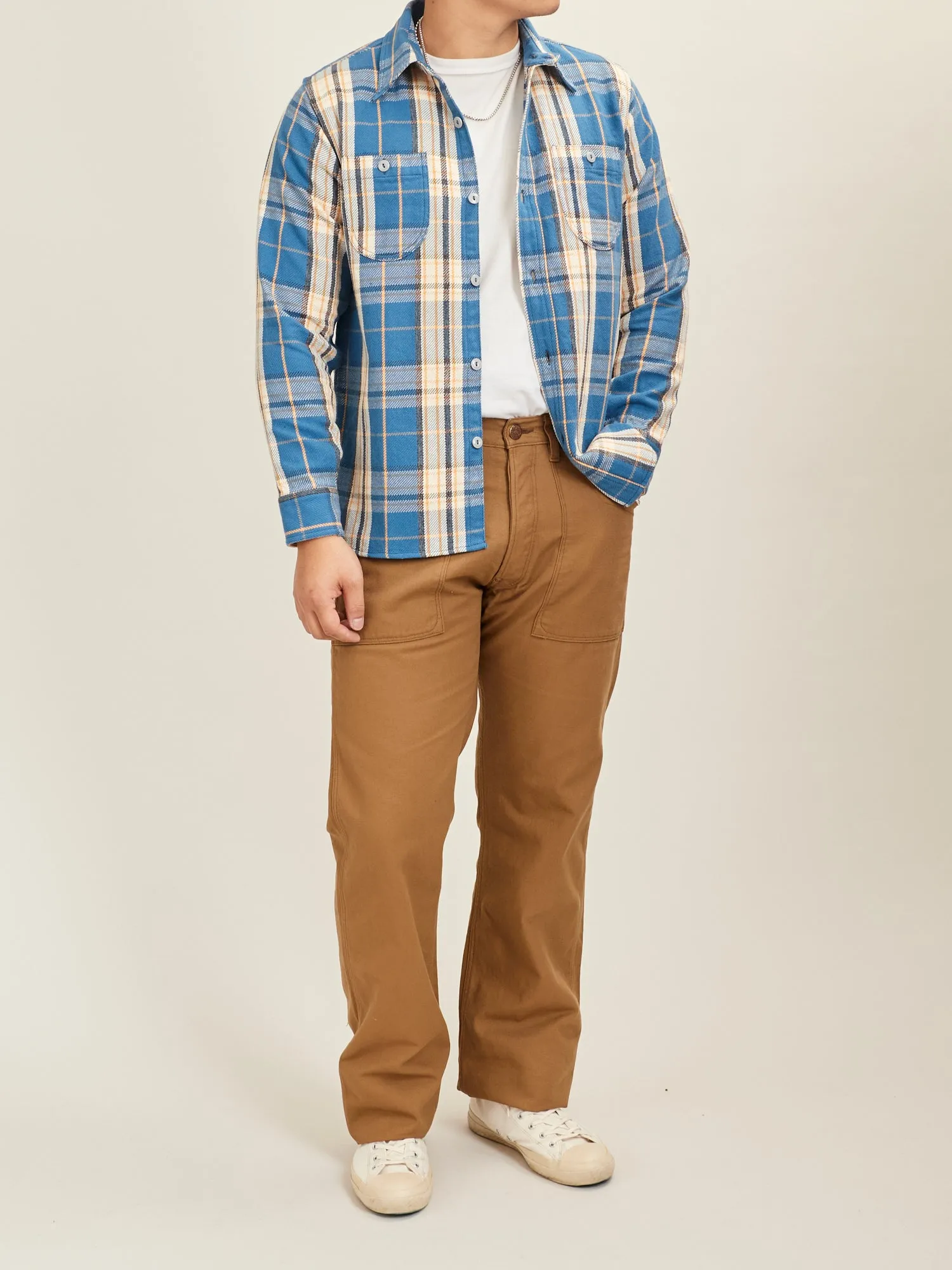 Duck Canvas Work Pants in Brown