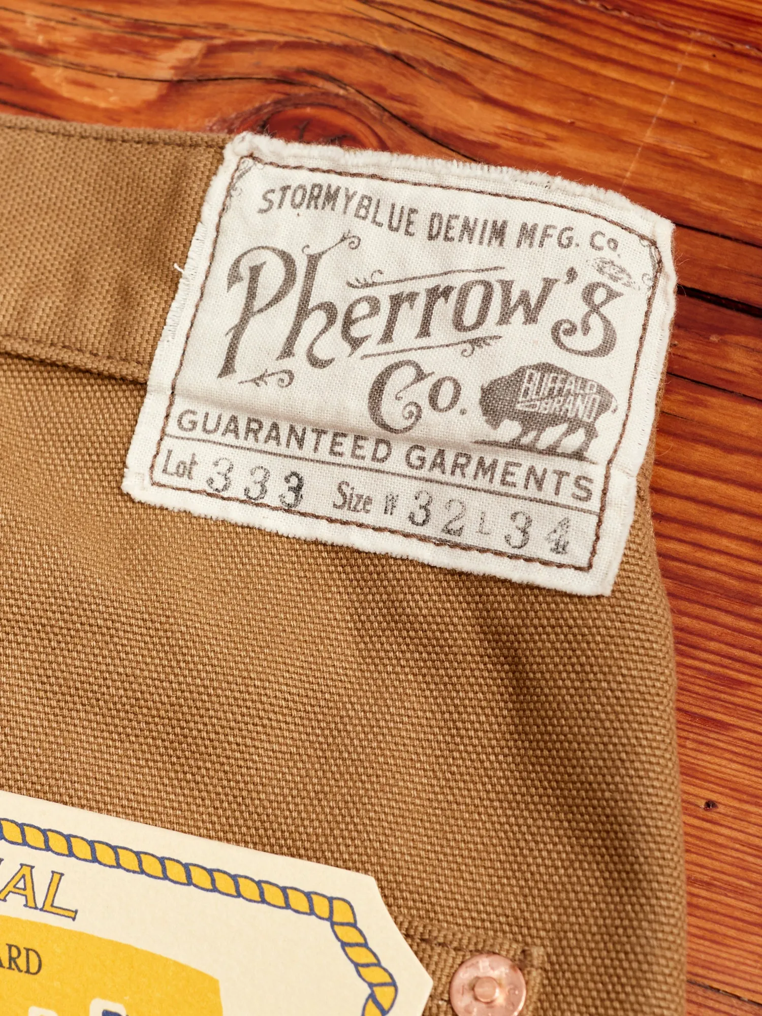 Duck Canvas Work Pants in Brown
