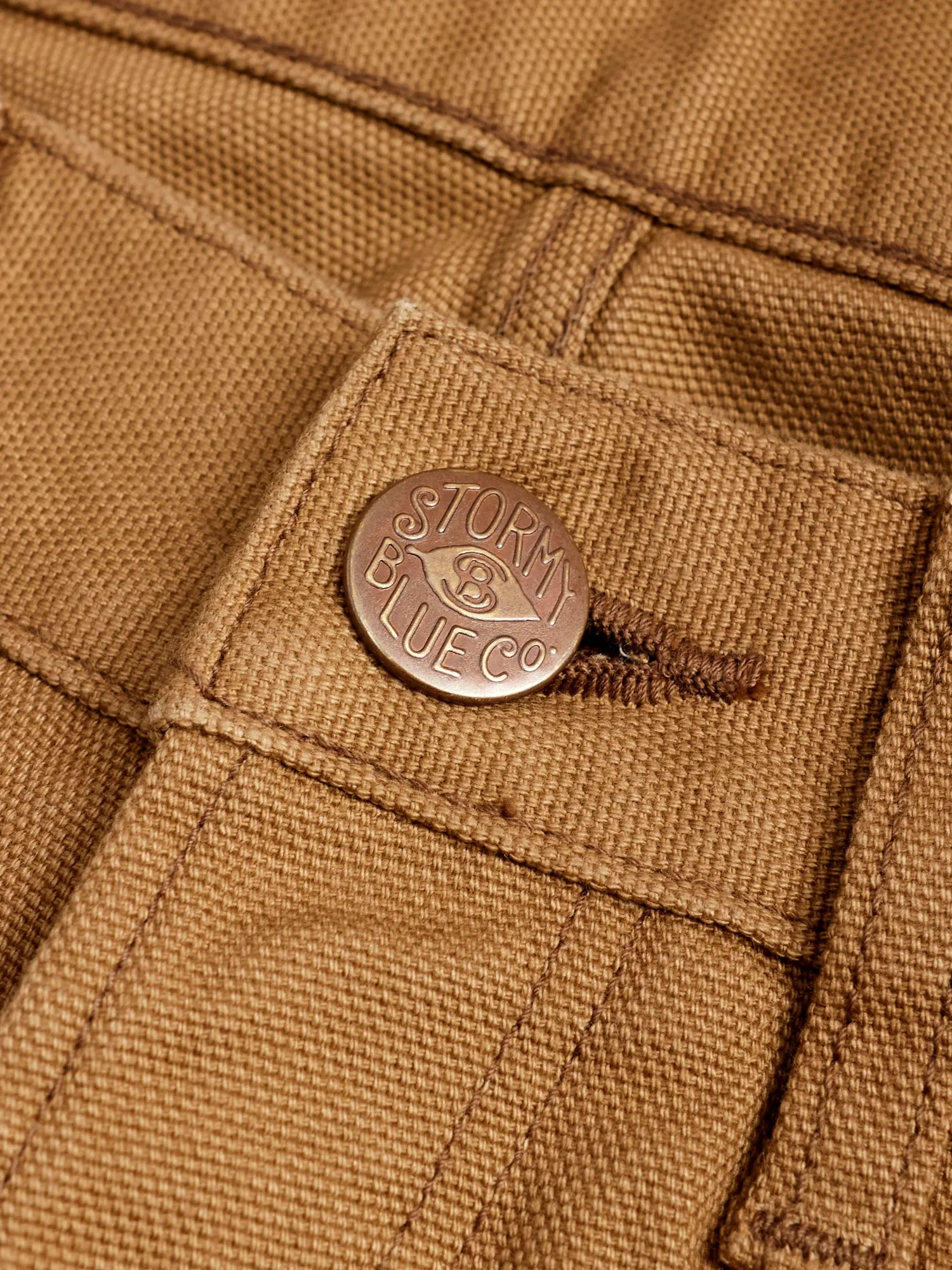 Duck Canvas Work Pants in Brown
