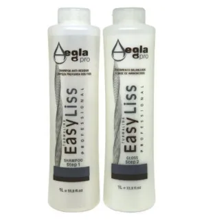 Easy Liss Tourmaline Brazilian Blowout Straightening Keratin Kit 2x1 - Aegla Pro